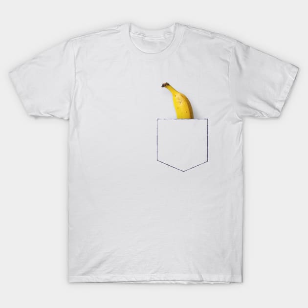 Banana in breast pocket T-Shirt by jurjenbertens